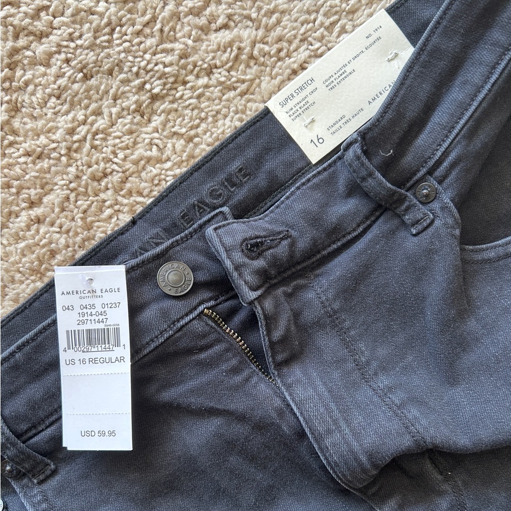 Black American Eagle Jeans Size 16